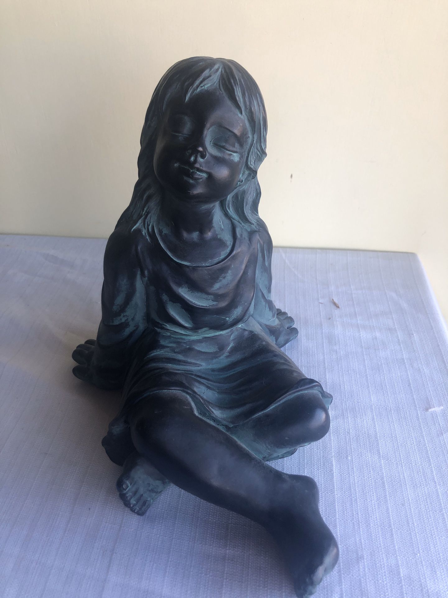 Little girl figure for indoors or outdoors