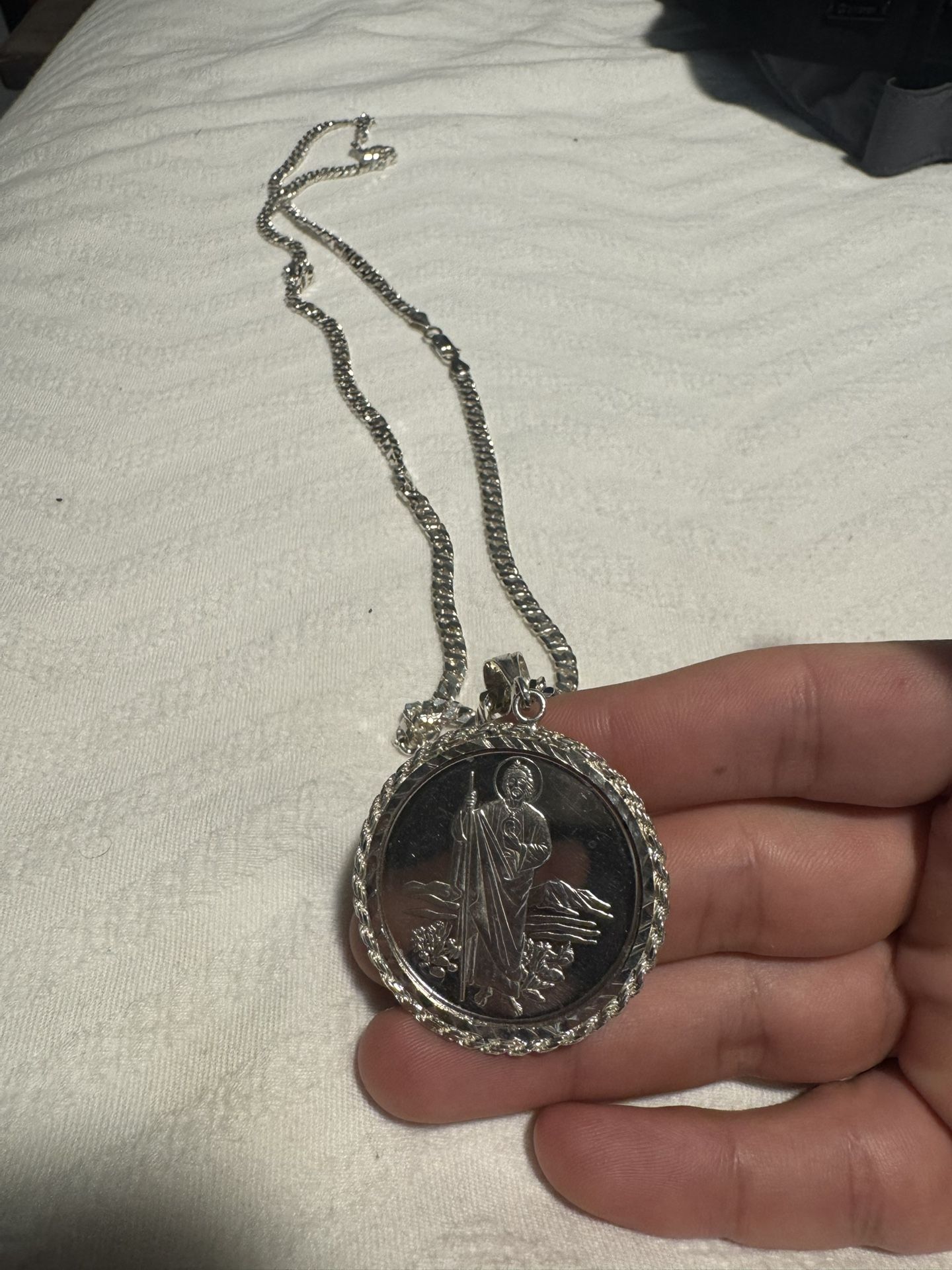 San Judas Real Silver Chain