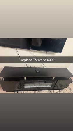 Fireplace TV stand