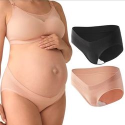Momcozy Maternity Underwear Seamless, Pregnancy Postpartum Panties Under Bump