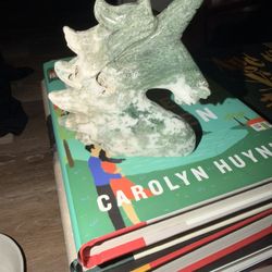 Moss Agate Unicorn Crystal 