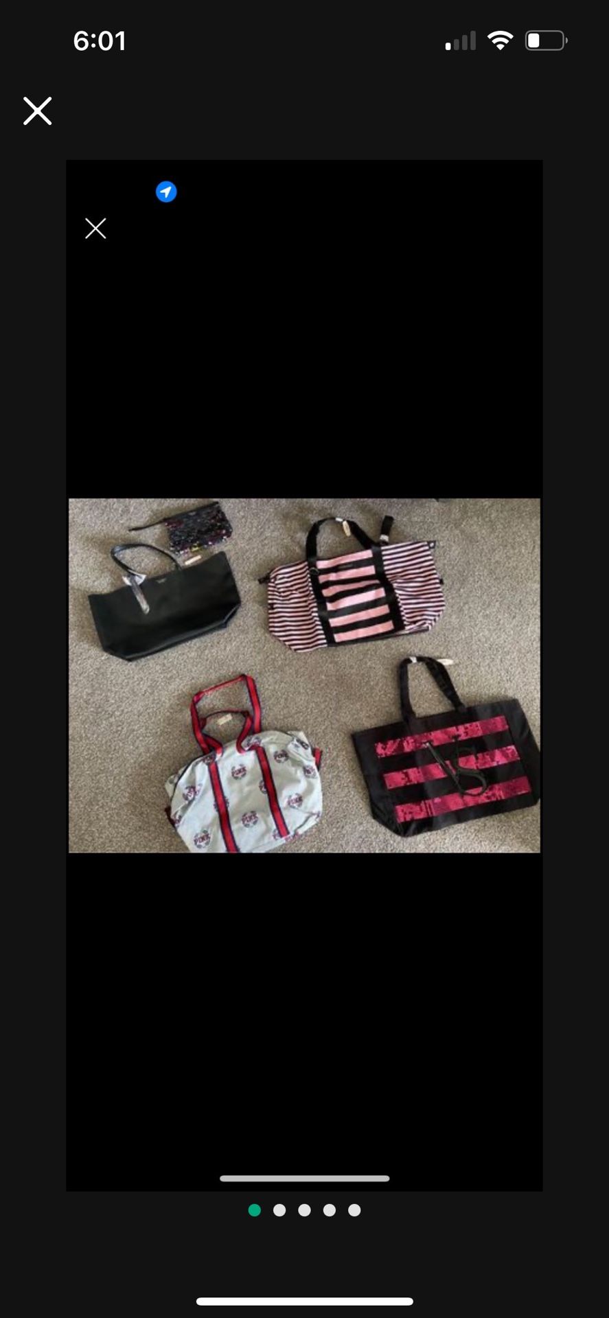 Victoria Secrets Travel/Weekender/Gym Bags