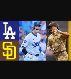 Dodgers vs Padres Sunday 2 Tickets