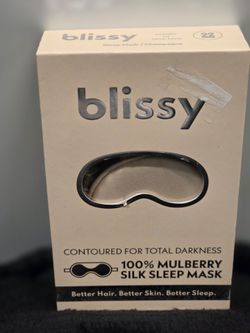 Blissy Lux Silk Sleep Mask in  Mulberry