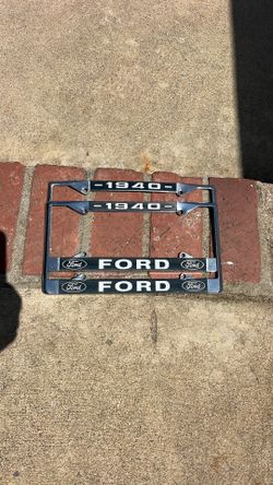 1940 Ford license plate holders