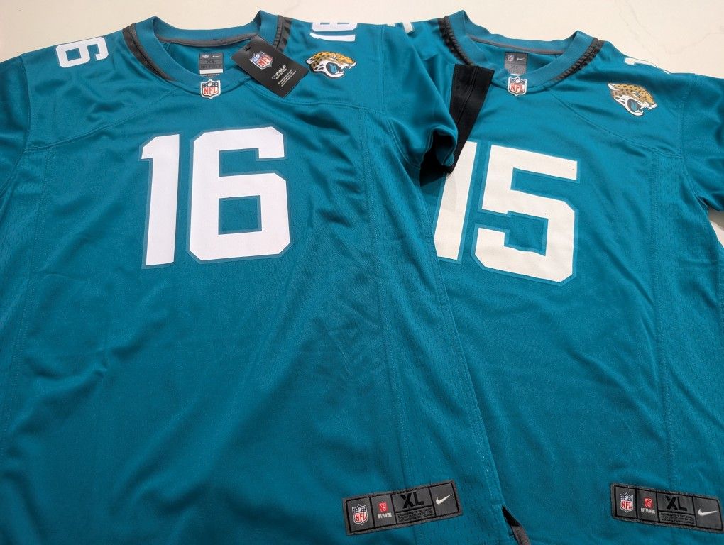 2 Nike Jacksonville Jaguars QB Lot Trevor Lawrence Minshew Jersey Youth Size XL