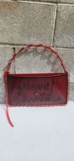 Metal Merry Christmas Clutch Bag