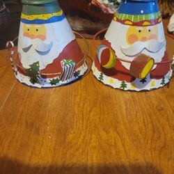 Vintage Cone Shape Santa Candle Holder