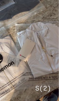 Lululemon  White Zip-Up Jacket Size 2