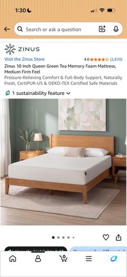 Queen memory foam mattress