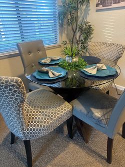 Dining table and chairs