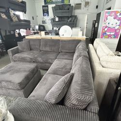 Sectional Sofa With Ottoman/ Financing Available 