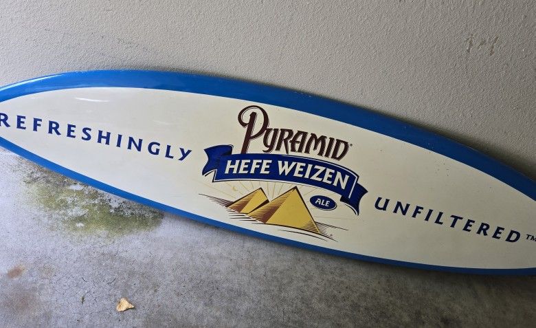 Pyramid Brewing Surf Board Bar Decoration