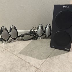 DELL Altec Lansing THX 5.1 Speakers And Subwoofer