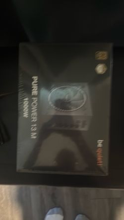 be quiet! Pure Power 13 M 1000W Power Supply, 80 Plus® Gold Certification, ATX 3.1 PSU, Support for PCIe 5.1 GPUs, semi-Passive 120mm be quiet! Fan, L