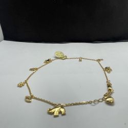 14k solid gold anklet bracelet