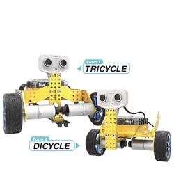 2023 Tenergy ODEV Tomo STEM Toy 2-in-1 Robot Kit DIY Robotic Transformable and Programmable APP Controlled Building Kit for Kids Age 14+