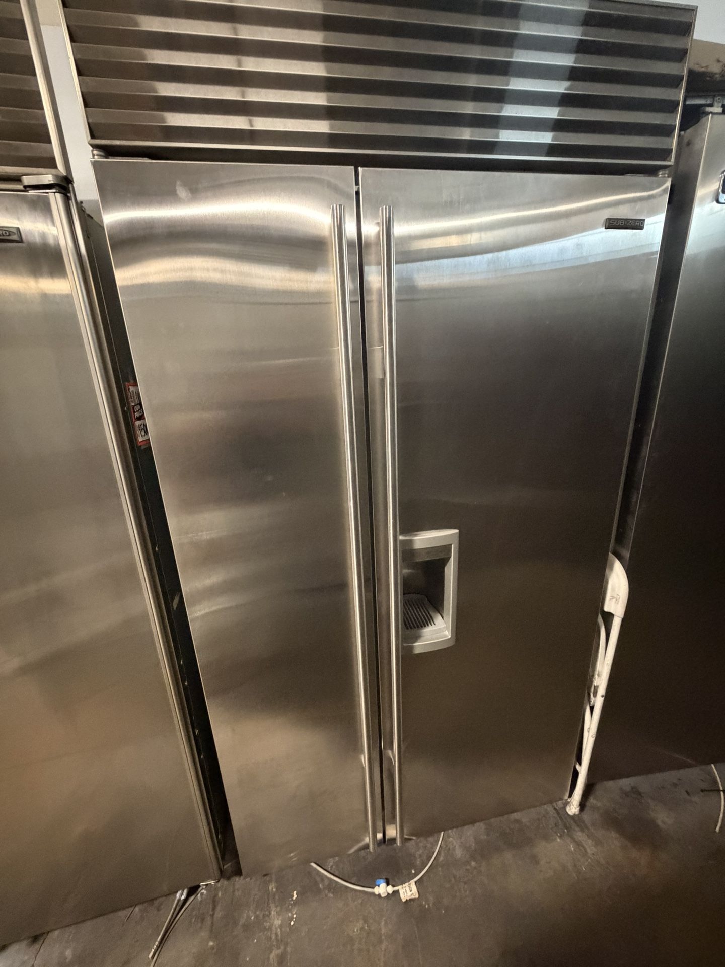 42” Sub Zero Built In Stainless Steel Refrigerator 