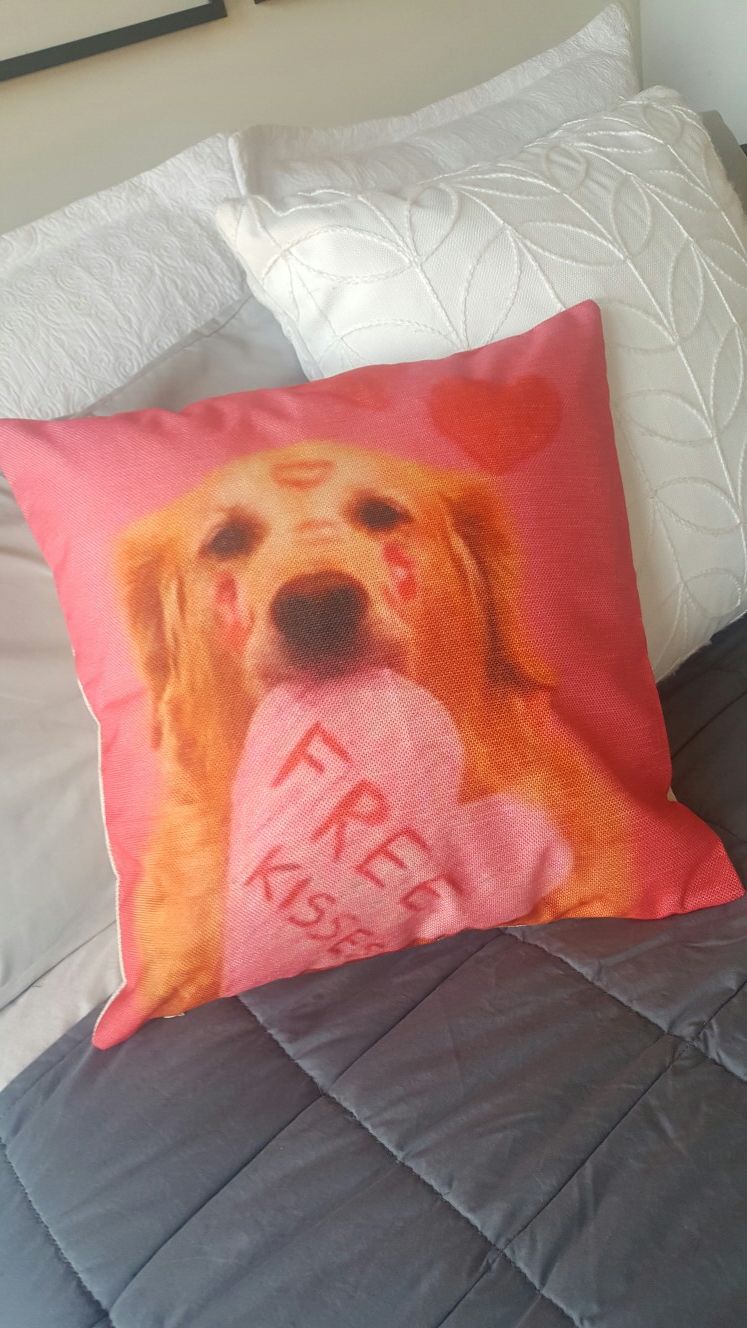 New! Dog Deco Pillow Couch Bed Chair Perfect Gift Necklace Jewerly