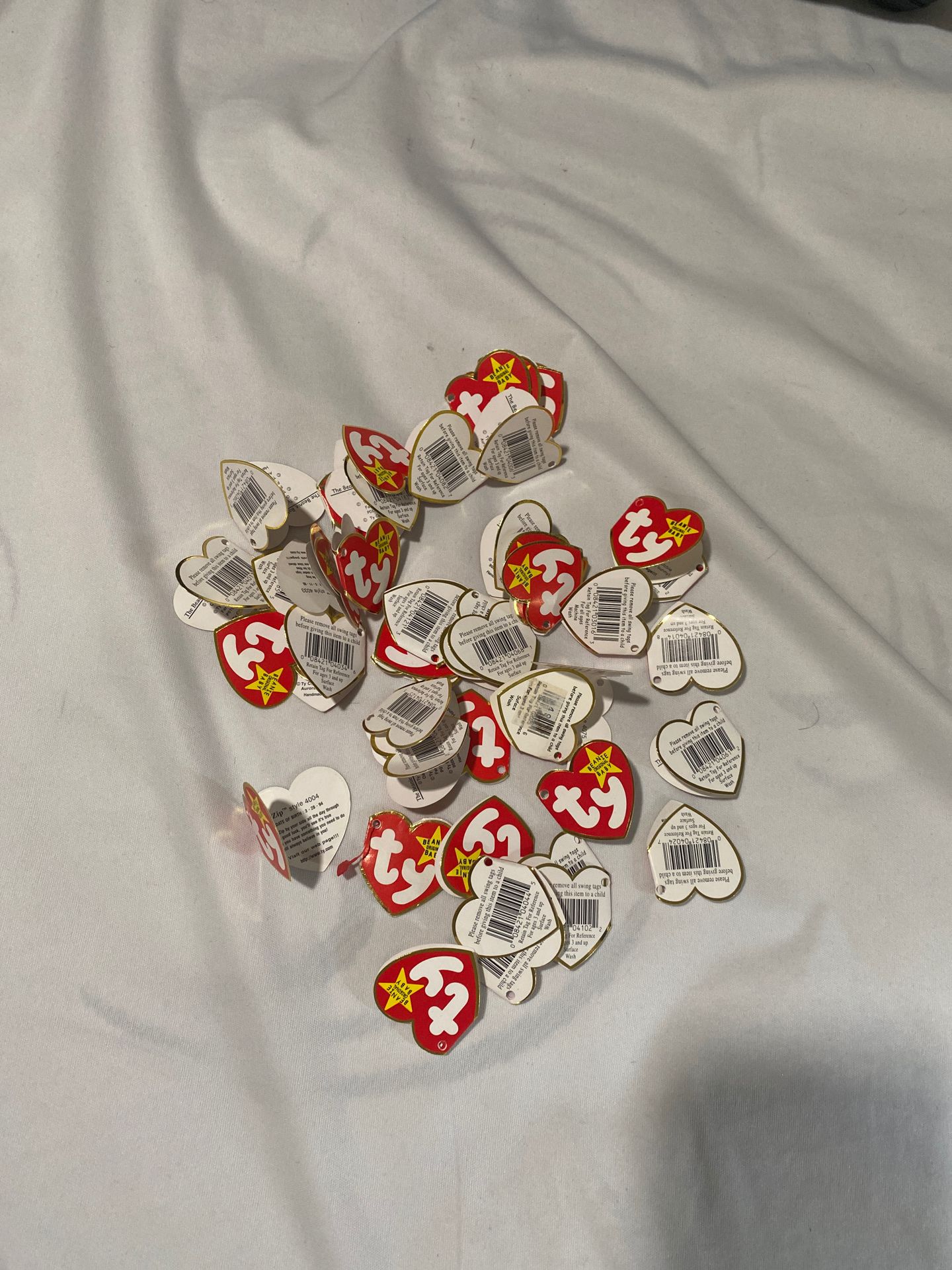 Original Beanie baby tags