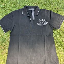 Amiri Black Polo Shirt 