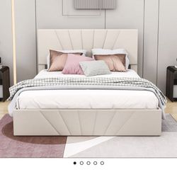 Queen Bedframe With Huge Lift Storage 