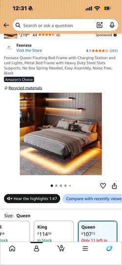 Queen bed
