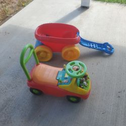 little car that kids can ride All 3 in 5.00 dollars