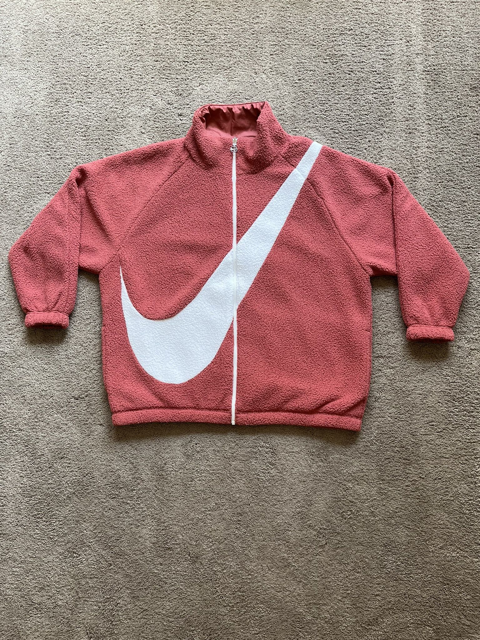 Nike Sportswear Reversible Sherpa Pink Jacket