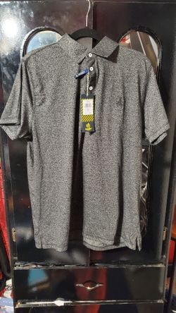 Mens Charcoal Heather Polo