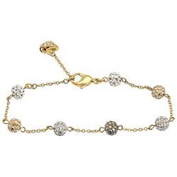 Swarovski Gold Multi Colored Ball Bracelet