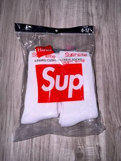 Supreme x Hanes Crew Socks 4-Pack