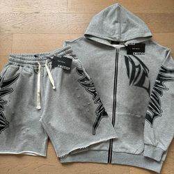 Mixed Emotions Faded Gray Matching Set