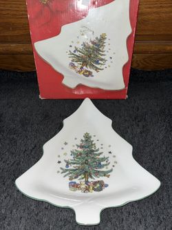 Vintage Mid 80s Christmas Candy Dish