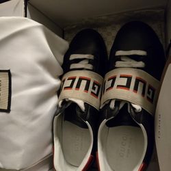 Selling My Gucci Ace Stripe Leather 'Black' | Men's Genuine Leather · Casual · Gucci Ace 
