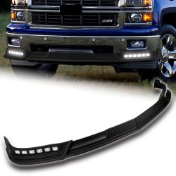 For 2014-2015 Chevy Silverado 1500 Front Bumper Lip LED Sequential Running Light -(2-PU-115-LED