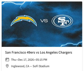 2 Chargers vs 49ers