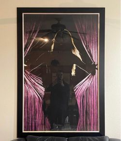 Large Stylish Glass Framed Art