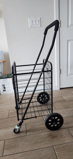 Black Folding Wire Shopping Cart