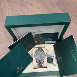 Rolex DateJust Rhodium Dial 2 Tone 41mm