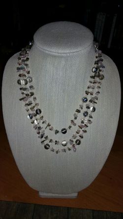 3 strand necklace moonstone