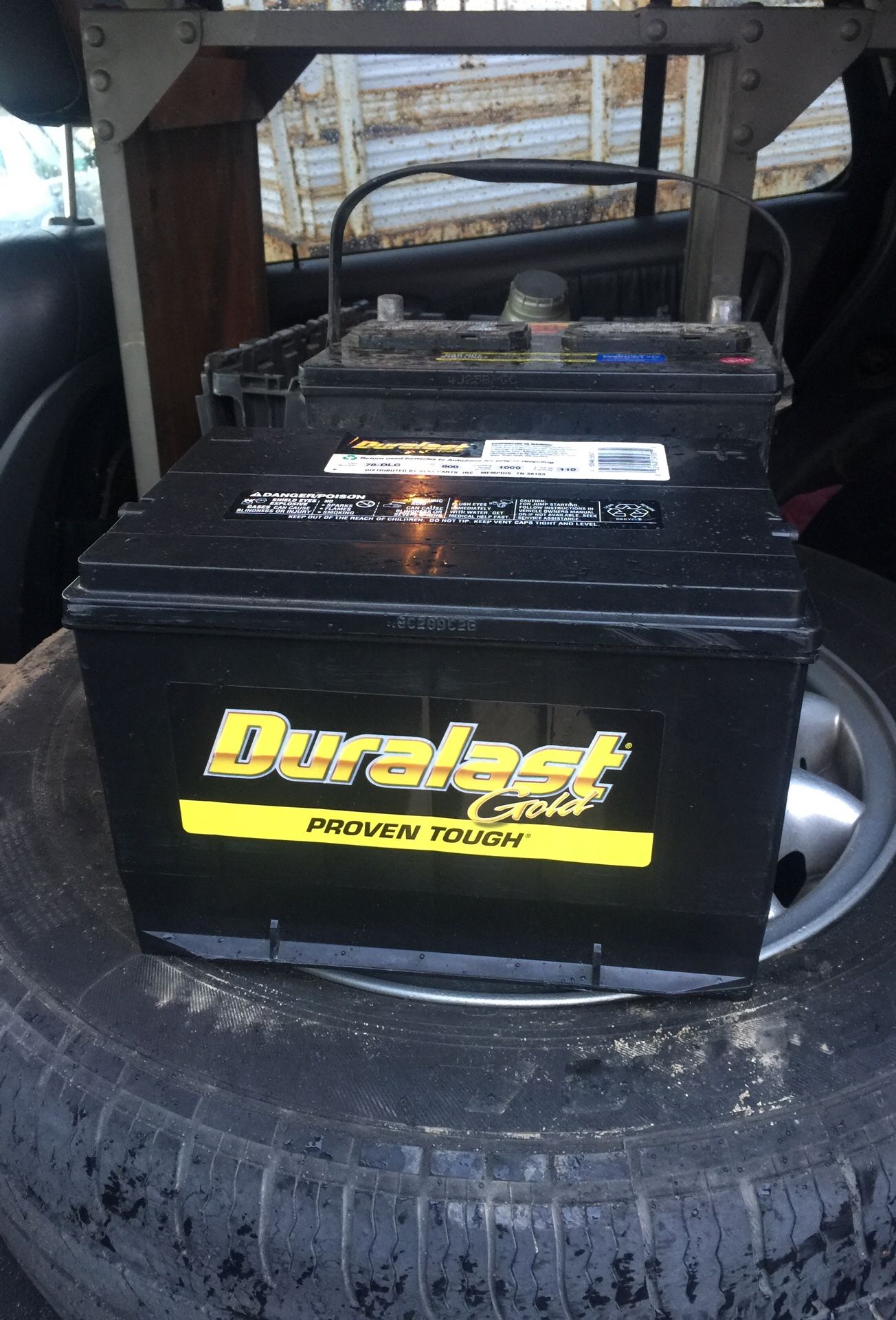 8 Month Old Duralast Gold Side Post Battery ~ 78-DLG ~ 3 Year Replacement Warranty ~ GM Vehicles ~ 800/1000 Cold Cranking Amps