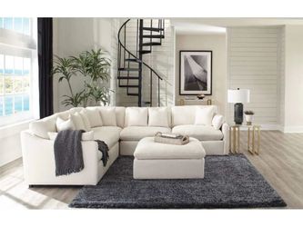 Brand New Elegant Pluma Modular Cloud Sectional