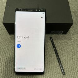 Samsung Note8 Black 64 GB Unlocked.