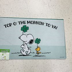 So cute for any St. Patty’s Day lover. Approx 18” x 30”. S