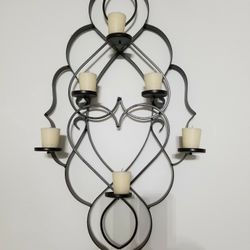 Hanging candle Holder metal wall decoration art 