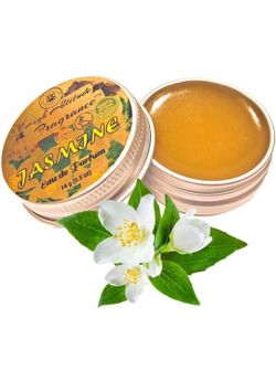 JASMINE Perfume for Women - Eau de Parfum - Solid Balm (Grandiflorum, Sambac, Gardenia, Magnolia, White Champaca) - Natural Organic Floral Fragrance 