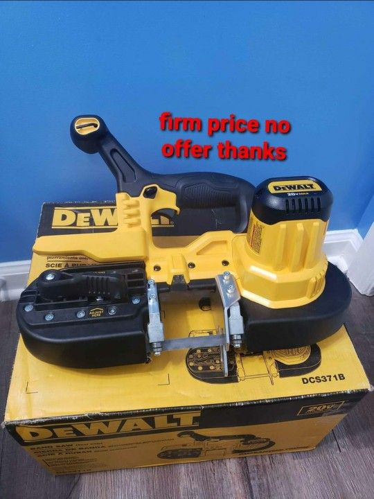 DEWALT DCS371B 20V Cordless Portable Band Saw (TOOL ONLY) 2-1/2 in. cut capacity