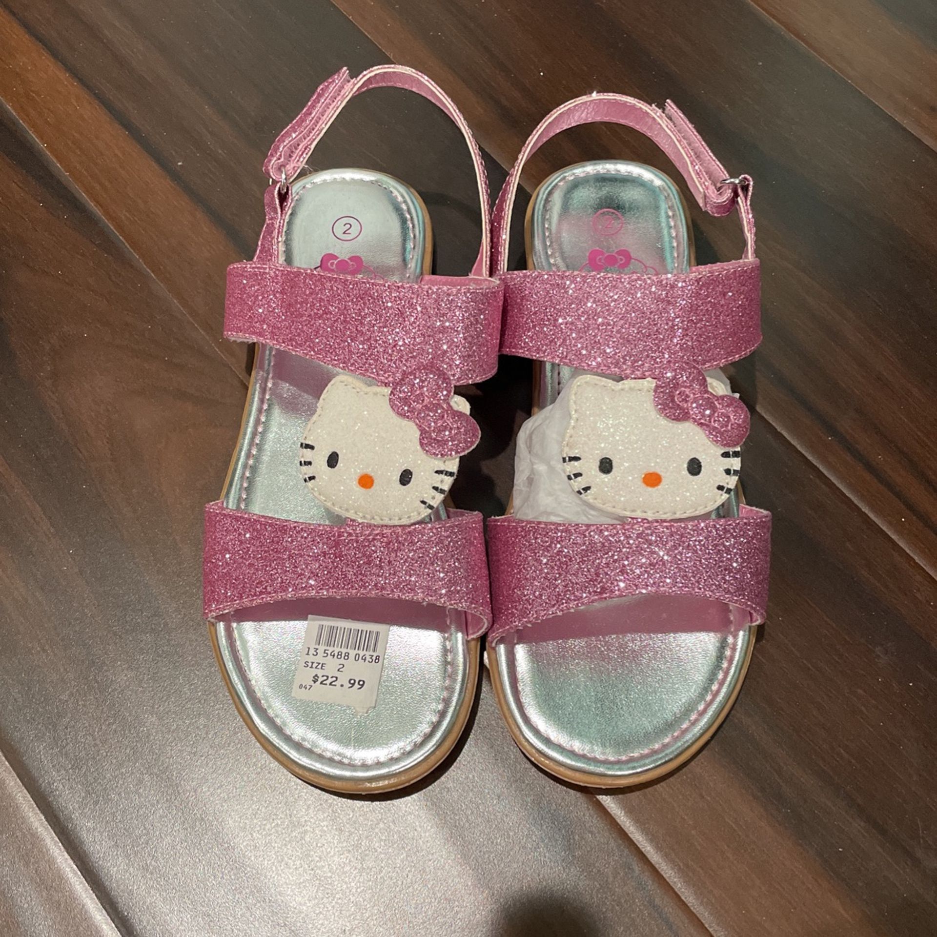 Hello Kitty Girls Sandals Size 2