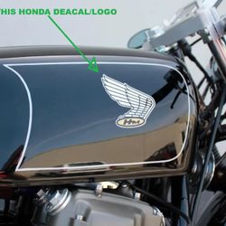 Classic 1969 to 1971 Honda HM Fuel Tank Decals. (2 Logos)